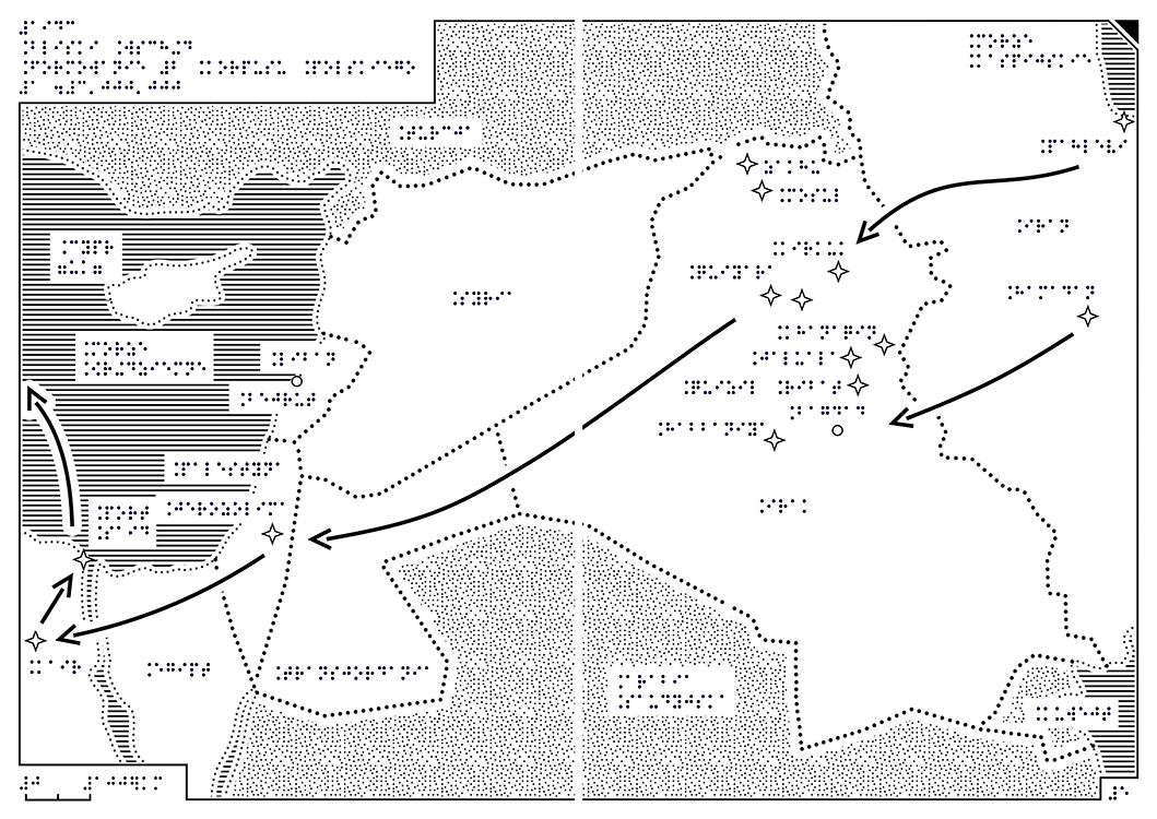 Mapa 05_1943 Bliski Wschod. Formowanie 2 Korpusu Polskiego