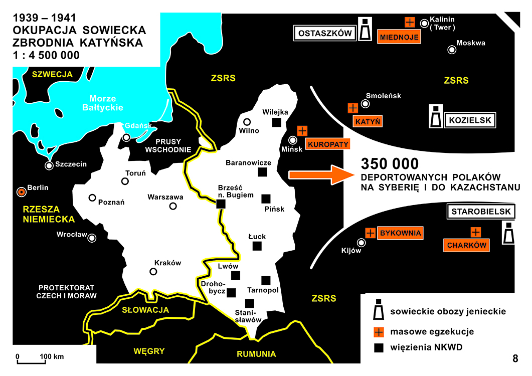 1939-1941 Okupacja sowiecka. Zbrodnia Katyńska