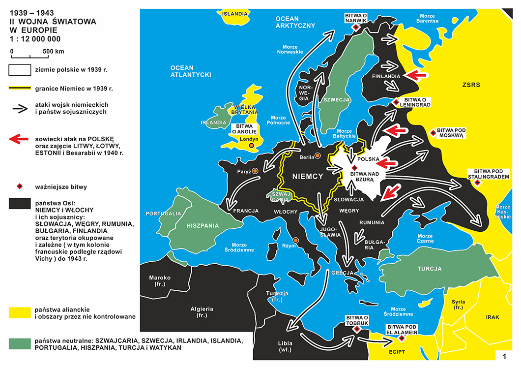 1939–1943 II wojna światowa w Europie