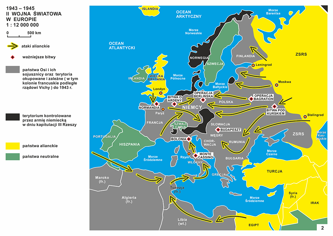 1943–1945 II wojna światowa w Europie