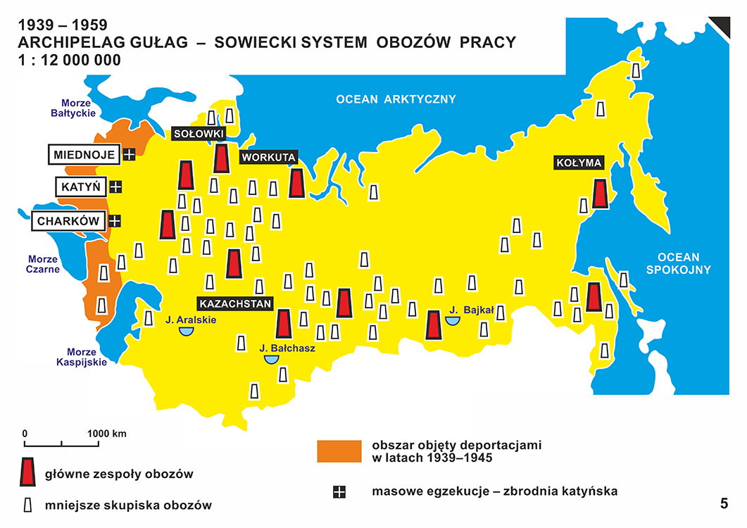 1939–1959 Archipelag GUŁAG - sowiecki system obozów pracy