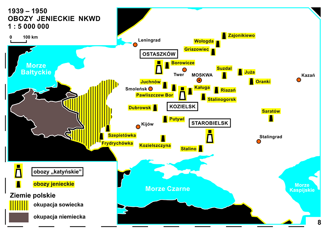8. 1939 – 1950 OBOZY JENIECKIE NKWD