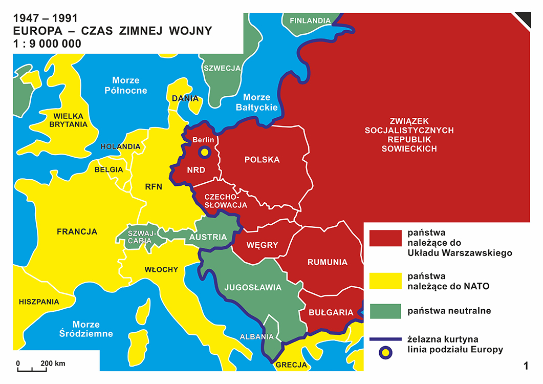 1947-1991. Europa - czas zimnej wojny