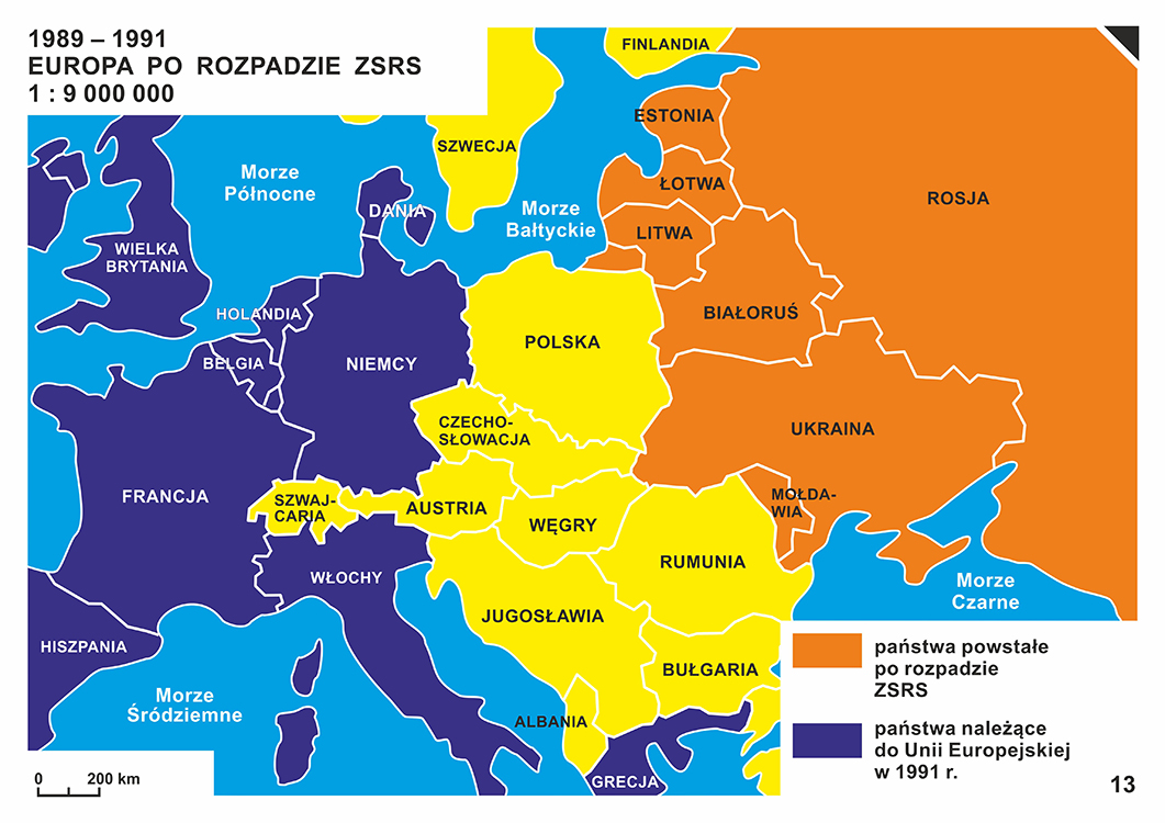 1989-1991. Europa po rozpadzie ZSRS